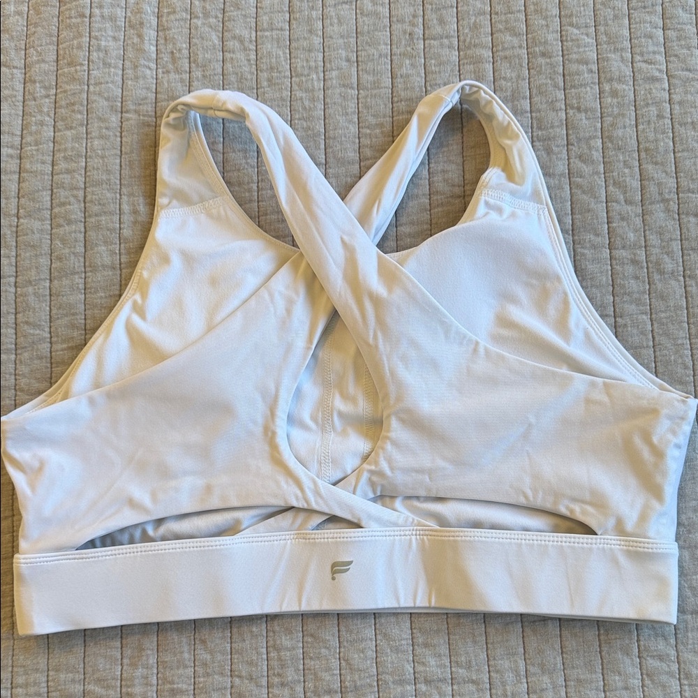 Fabletics White Sports Bra Size XL - Picture 4 of 9